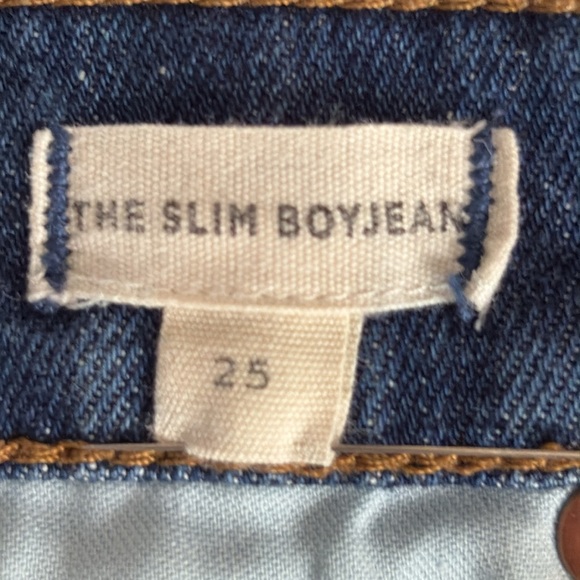 Madewell The Slim Boyjean Raw Hem Edition Creston Wash - Size 25 - Picture 7 of 9